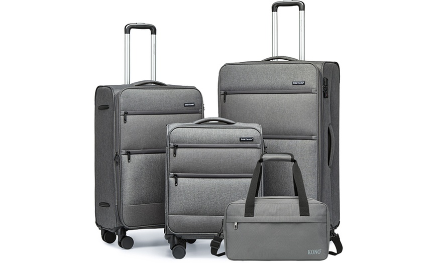 Image 8: Hard Shell Suitcases and Travel Bag Set