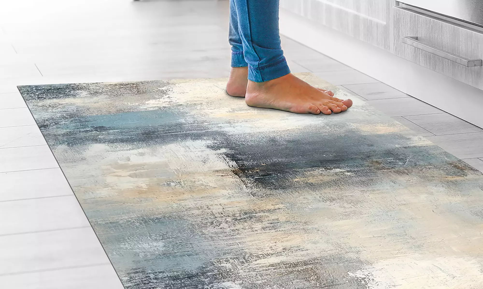 Alfombra larga estampada de PVC con impresión digital