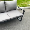 Image 5: Aluminum Gas Fire Pit Sofa Dining Set 