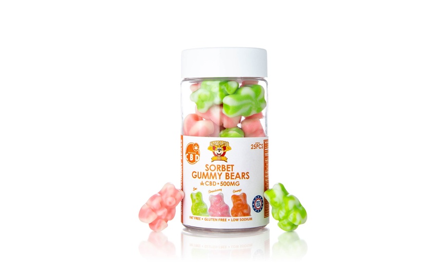 Image 5: Fat-Free Sweet Sorbet CBD Gummy Bears (250mg-3000mg) from Kangaroo CBD