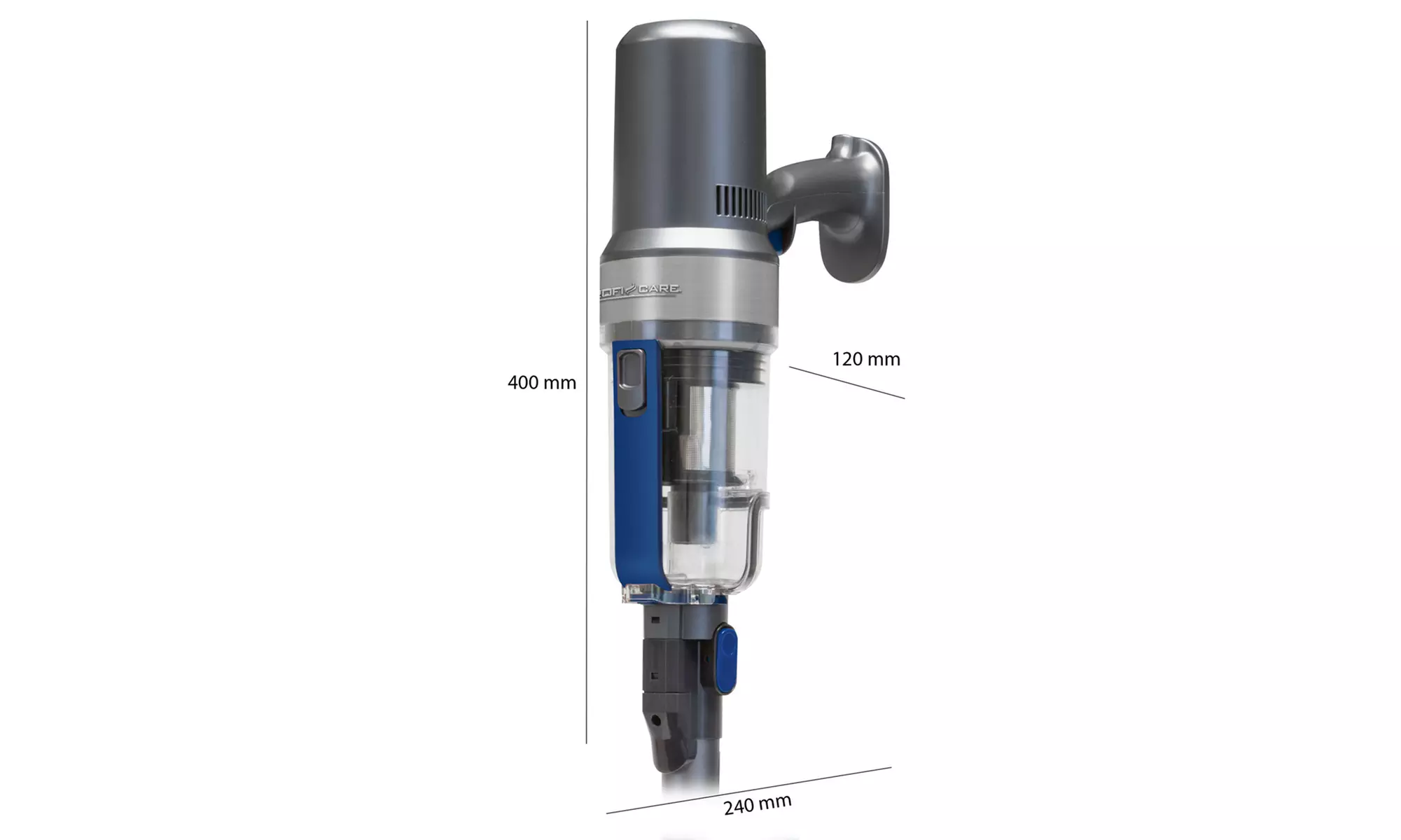 Proficare 2-in-1 Akku-Hand- und Bodenstaubsauger