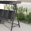 Image 12: Outsunny Three-Seater Swing Bench