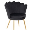 Image 42: Fluwelen schelp fauteuil
