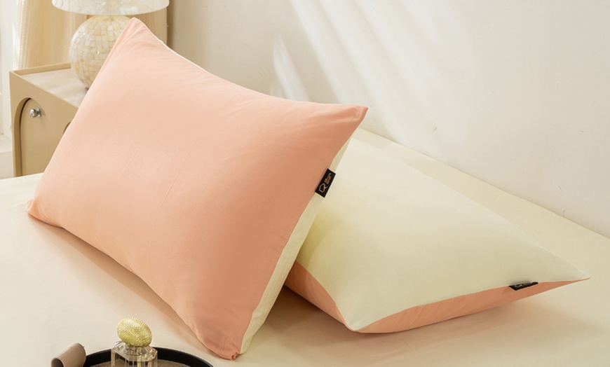 Image 9: Pure Long Staple Cotton Pillowcase Duo