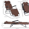 Image 22: Outsunny Two-in-One Foldable Lounger