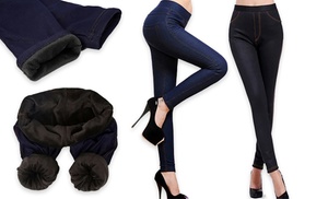 Ultra-Thick Fleece-Lined Jeggings