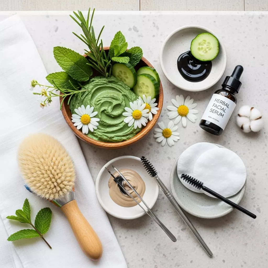 Refresh with 1 or 2 Herbal Facial with Eyebrow Cleanup and Lash Tint