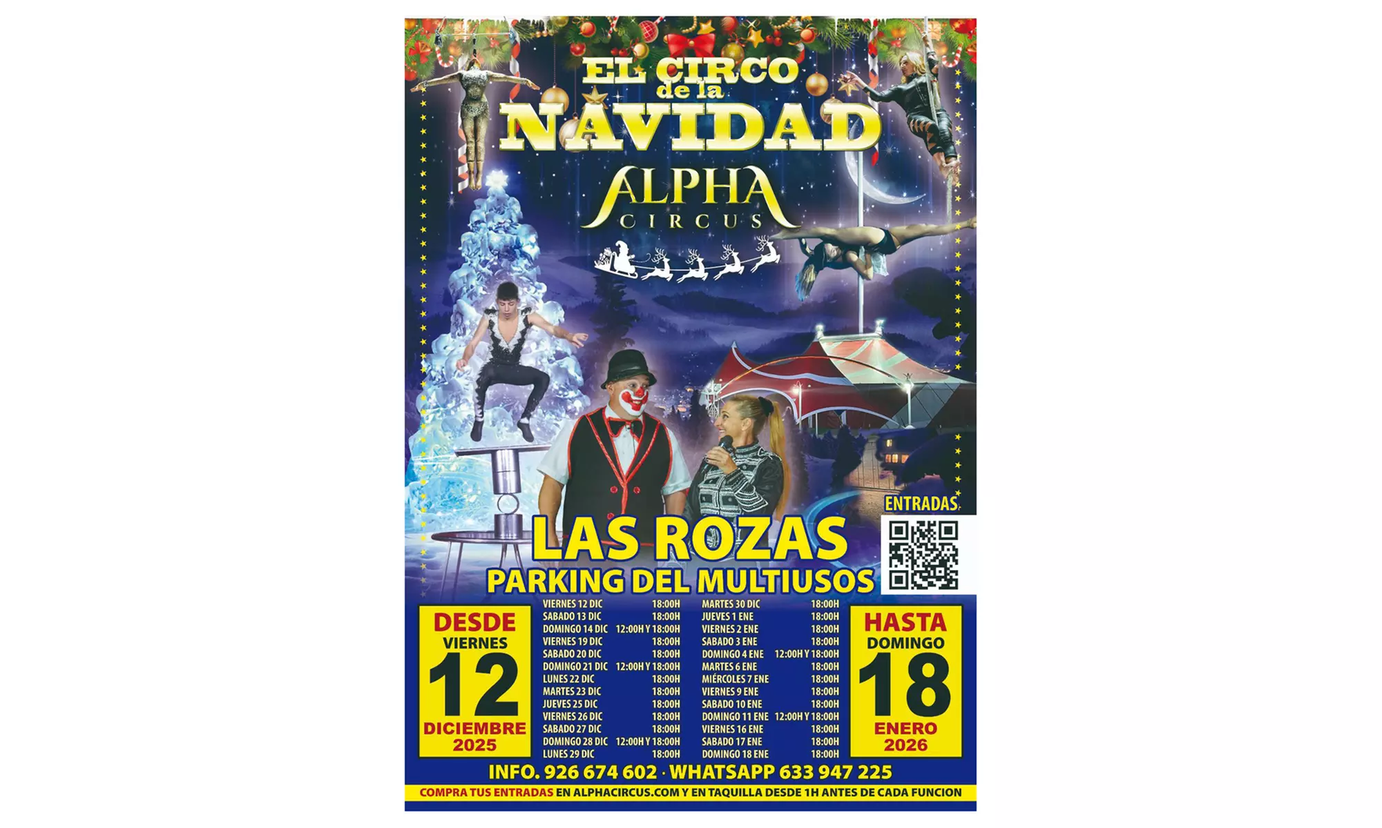 "Alpha Circus: El circo de la Navidad": Entrada para niño o adulto en Madrid (9-18 de enero de 2026), al 25% - Primary Image