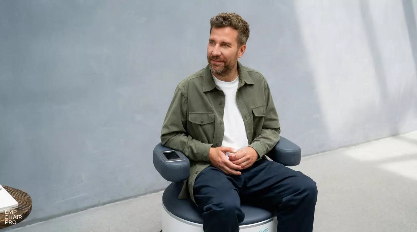 Beckenbodentraining mit dem EMP Chair PRO für 1-2 Personen