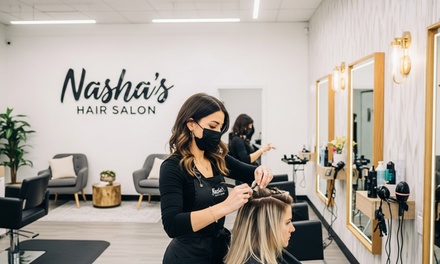 Women's Haircut + Shampoo & Conditioner + Blowdry - Nasha's Hair Salon