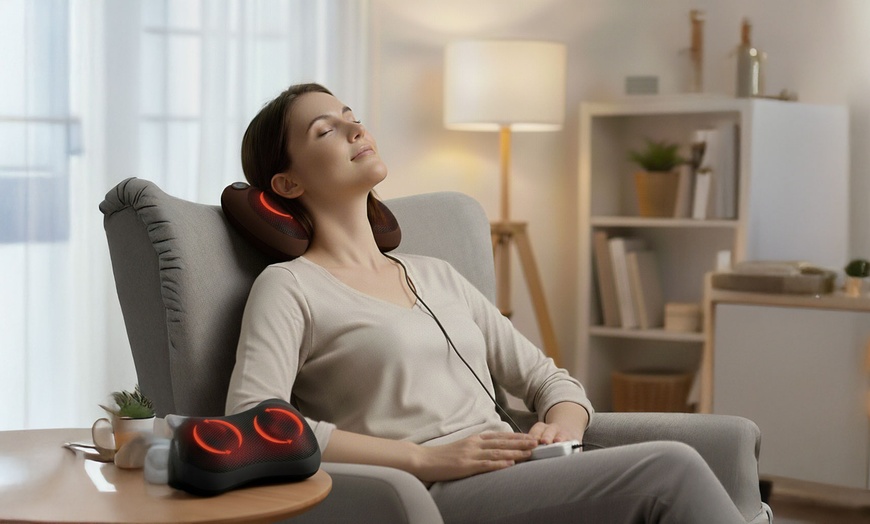 Image 1: Coussin massant chauffant "Shiatsu" d'Herzberg