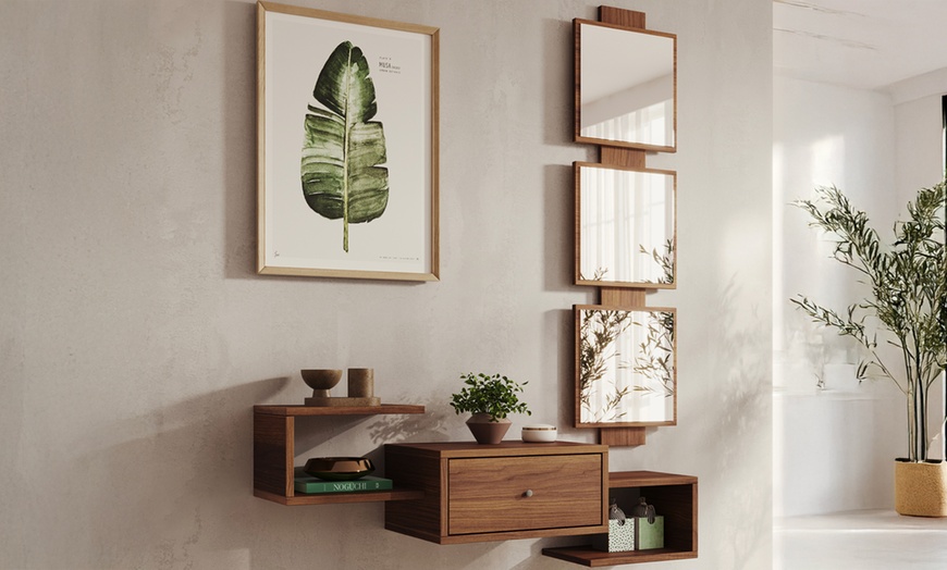 Image 1: Meuble d'entrée "Neo" avec tiroir et miroir