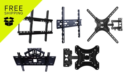 32'' - 70'' Tv Wall Mount Bracket Dual Arm W/ 30° Tilt 180° Swivel - B55; Free Shipping