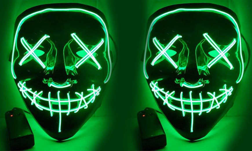 Image 17: Halloween Horror Movie LED Mask