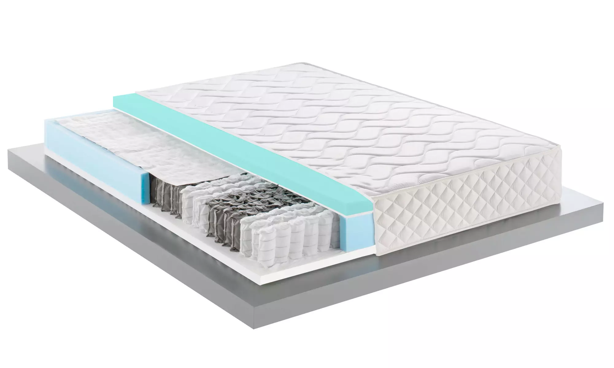 Colchón con espuma de memoria de muelles independientes modelo Bio MED 4.1, con envío gratuito - Second Medium