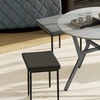 Image 13: Small Kitchen Table with Black Steel Legs, Dining Table