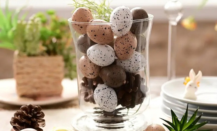 Image 2: Set of 24 Hanging Easter Egg Decorations - One or Two Packs