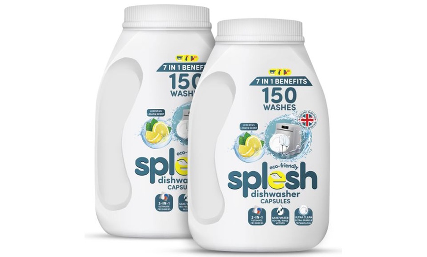 Image 2: Splesh 3-in-1 Dishwasher Tablets, Lemon: 150 or 300 Capsules
