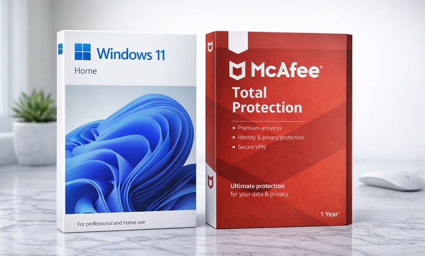 Image 3: Microsoft Windows 11 Lifetime & McAfee Total Protection 1-Year Bundle