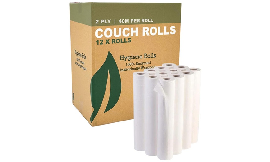 Image 1: 12-Pack Couch Rolls; each 40m, 2-Ply Paper