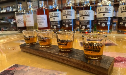 Distillery Tour and Tasting for Two with Two Souvenir Shot Glasses - Bad Dog Distillery