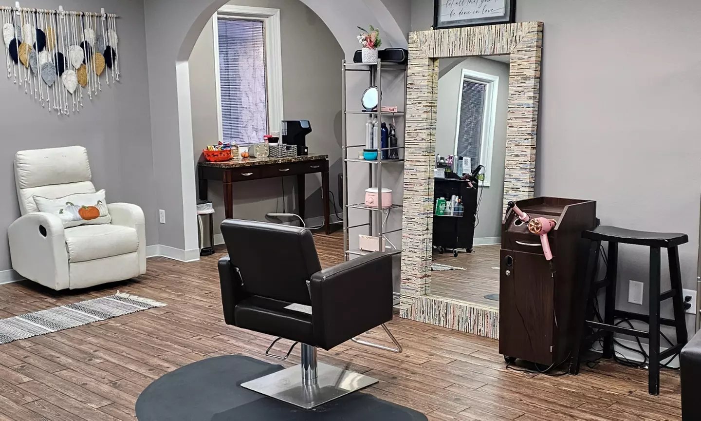 Haircut with Optional Single Process, Half/Full Highlights, and More