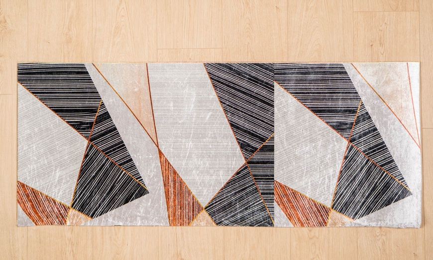 Image 8: Alfombra larga con tacto de terciopelo