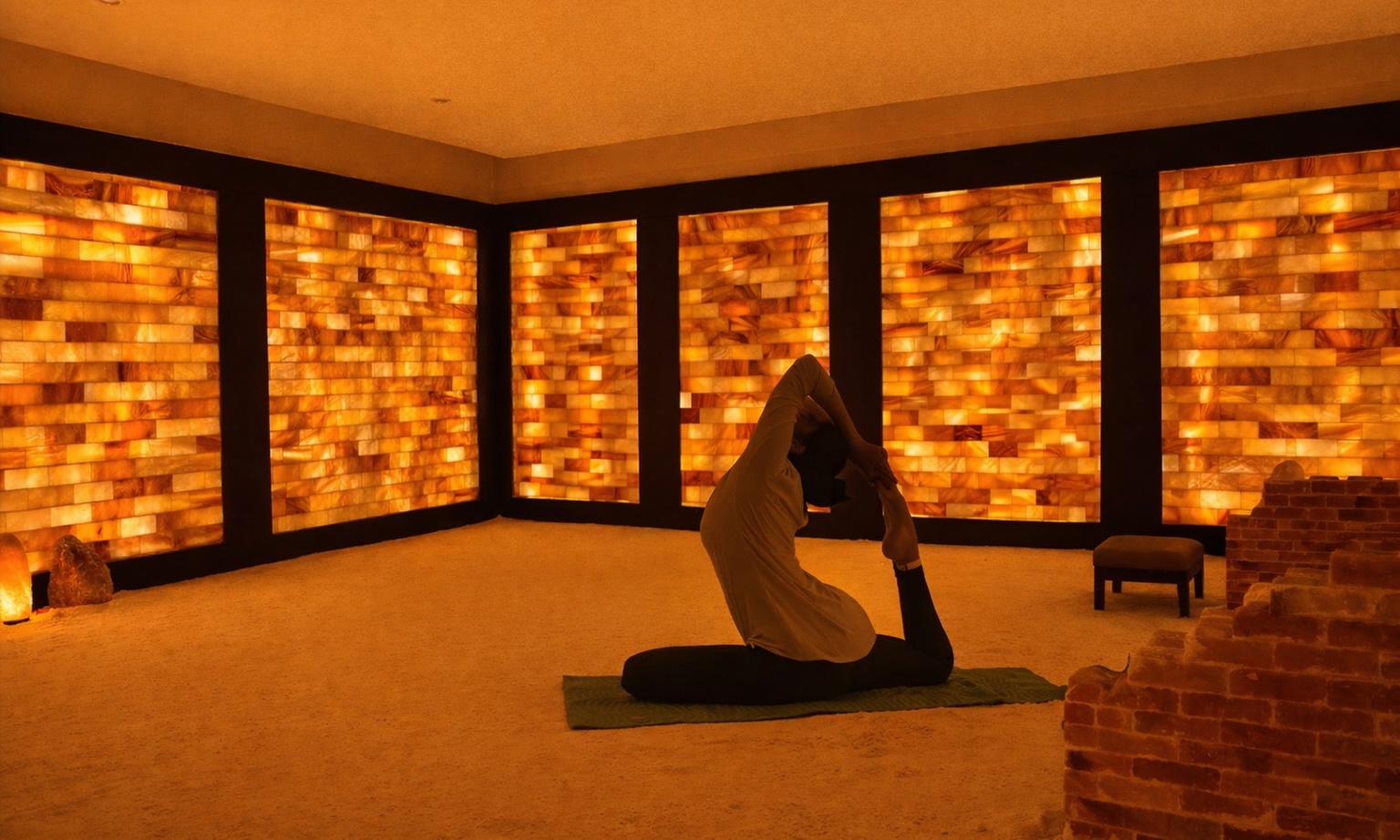Salt Room Yoga Experience: Wellness, Relaxation & Breathing Sessions