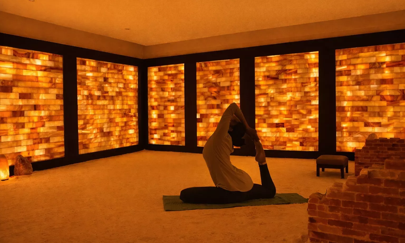 Salt Room Yoga Experience: Wellness, Relaxation & Breathing Sessions