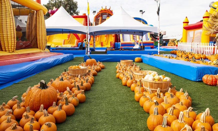 Image 1: Up to 37% Off Inflatable Park and Pumpkin Patch - ABC Tree Farm