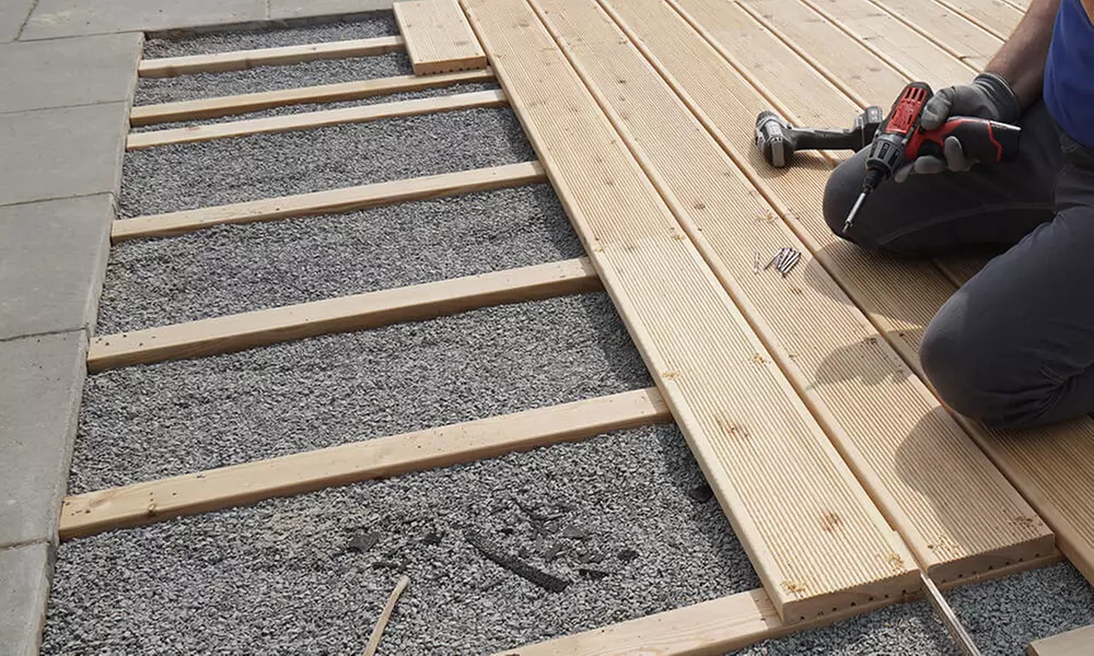 Home Deluxe Holz Terrassendielen Lärche „Aris“ in der Größe nach Wahl - Second Medium