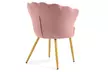 Fauteuil coquillage en velours, coloris au choix, livraison incluse - Image 3