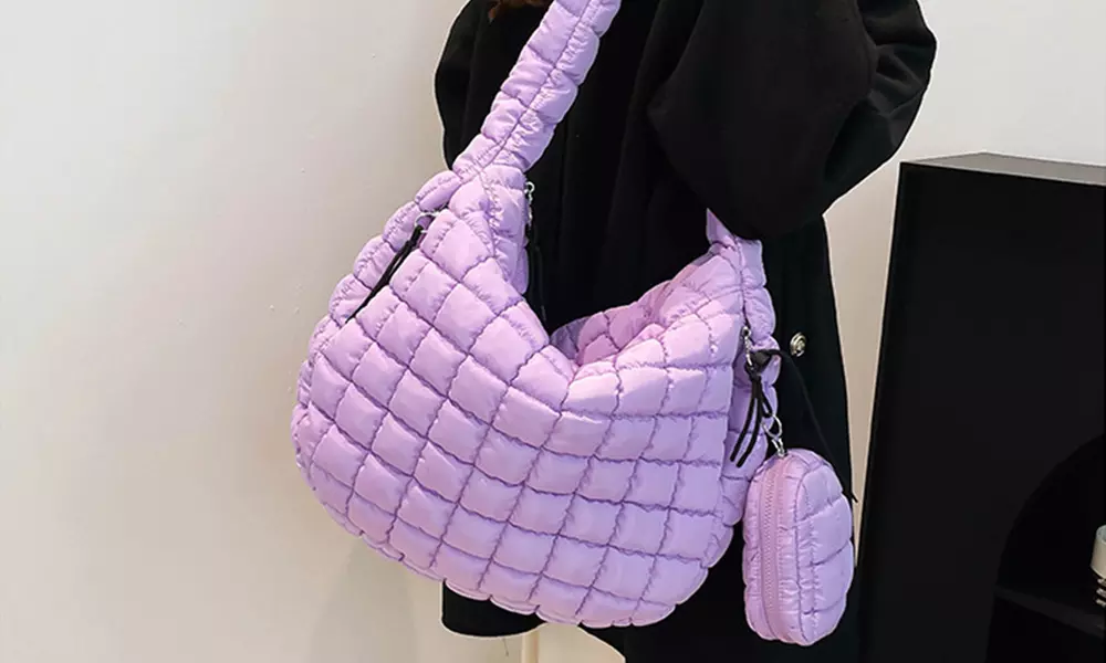 Borsa tote trapuntata da donna