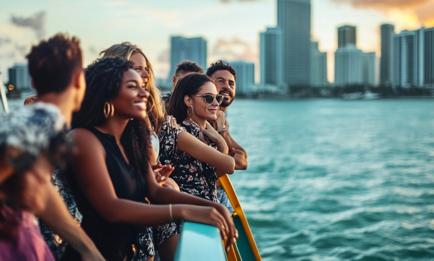 Image 2: Miami Sip & Sea Cocktail Cruise with Sunset Views 