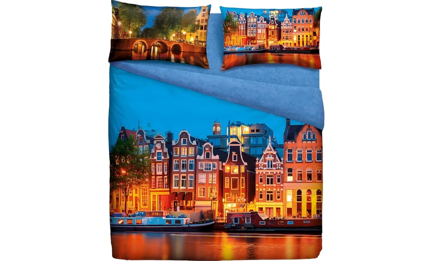 Image 3: Parure copripiumino matrimoniale 100% cotone di Bassetti