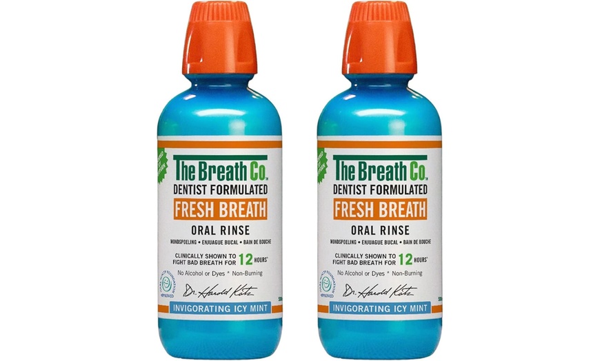 Image 1: Two The Breath Co. Alcohol-Free Mouthwashes - Icy Mint 500ml