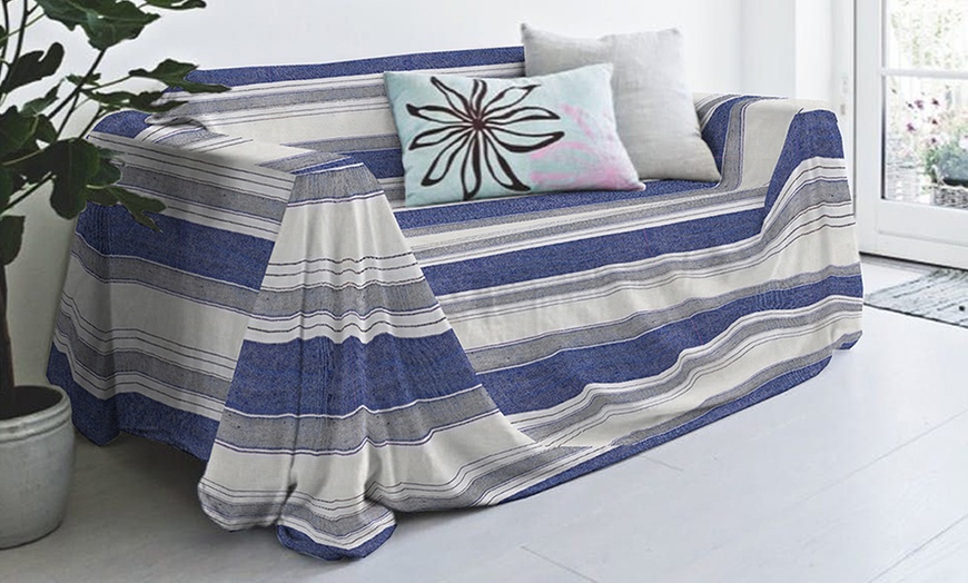 Image 47: Bankhoes en sprei van gerecycled katoen