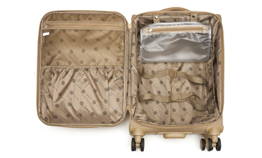 Image 14: Maleta blanda ligera de 20 pulgadas con neceser extraíble