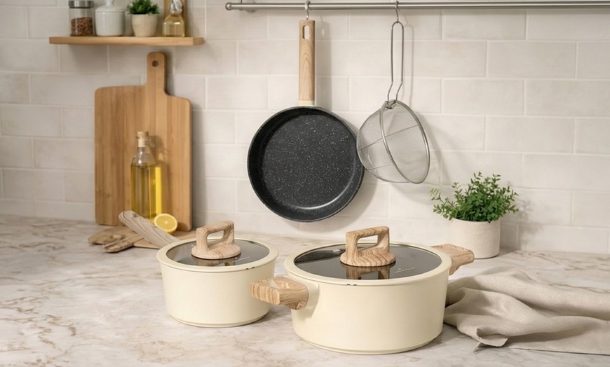 Image 22: Cocotte avec couvercle, batterie de cuisine de 6 ou 13 pièces