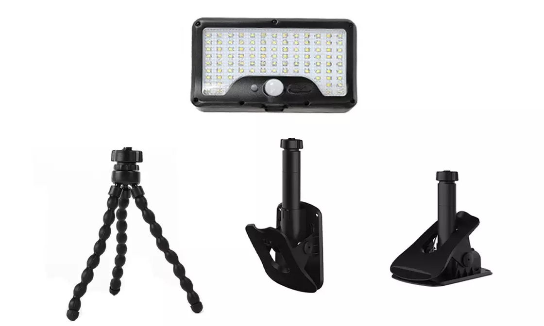 3-in-1 Solar LED Outdoor Light with Motion Sensor and Remote Control