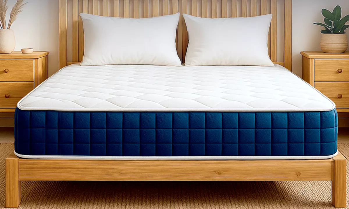 Materasso a molle insacchettate e memory foam