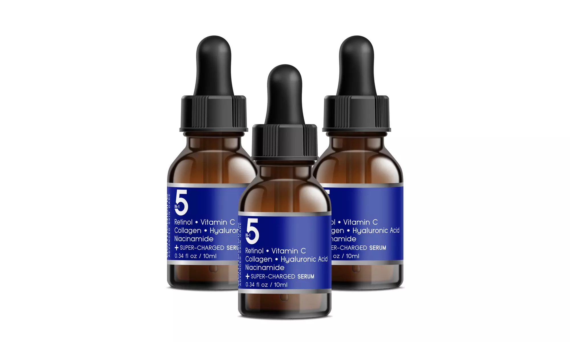  (3 PACK) Vitamin C, Hyaluronic Acid, Retinol, Collagen, Niacinamide, 5in1 Serum - Primary Image