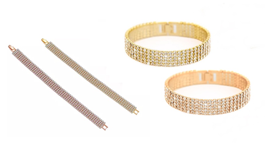 Image 1: Bracciale tennis pavè