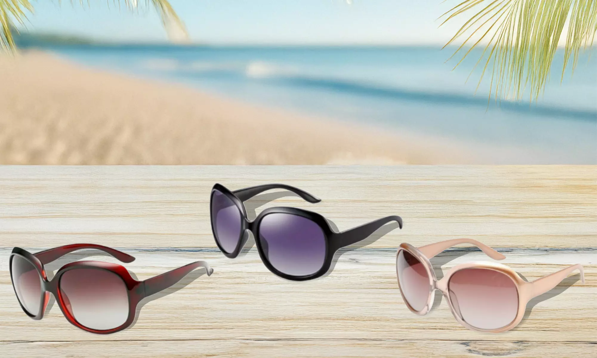 Oversized Women's Polarized Sunglasses Fashion Sunglasses UV400