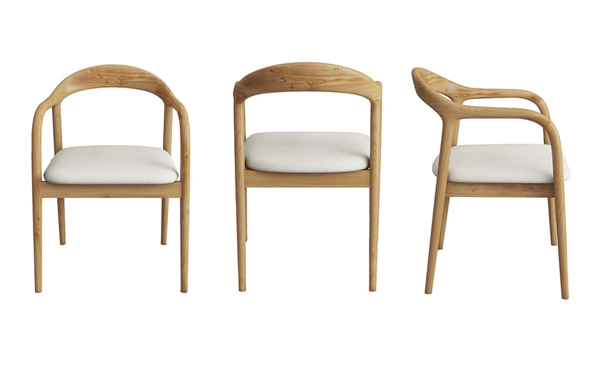 Image 3: Ensemble de 2 fauteuils de table Doosense, collection "Titus"