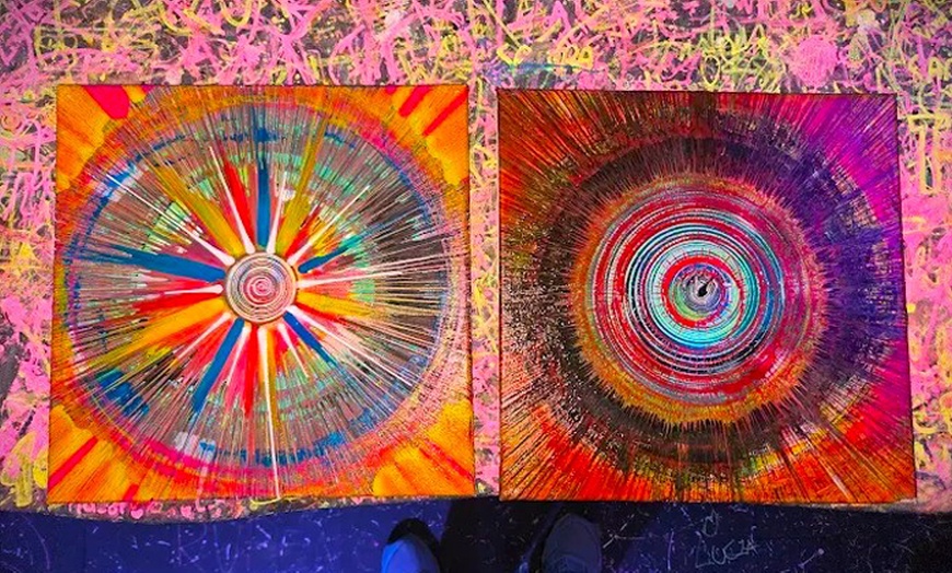 Image 5: Pedalea y pinta: taller creativo BikeSpinArt para hasta 4 personas
