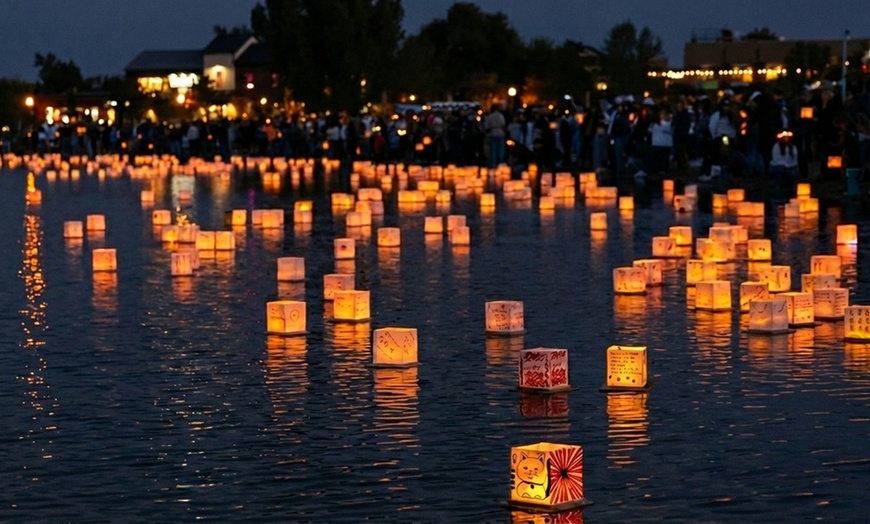 Image 3: Water Lantern Festival Admission for Upto Four People - St. Cloud