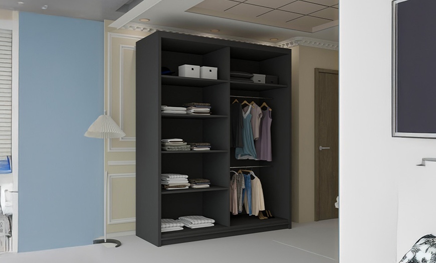 Image 11: Sliding Wardrobes 4u Sliding Doors Wardrobe with Mirror