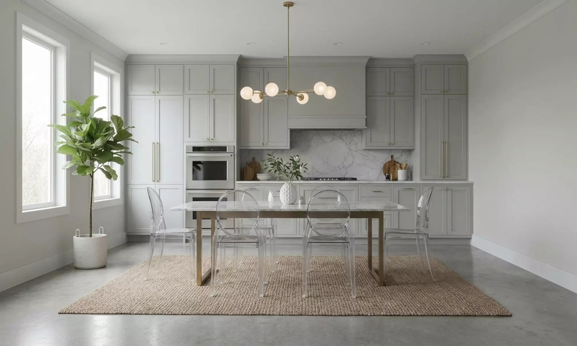 Set di 4 sedie in Policarbonato trasparente