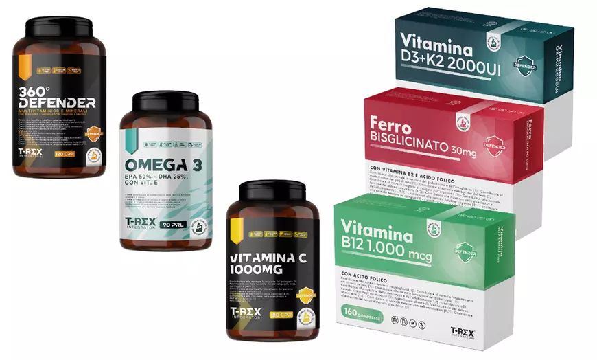 Image 1: Fino a 360 compresse di integratori alimentari T-rex integratori